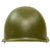 Original Cold War Danish M48 Clone U.S. M1 Helmet Shell - Repainted OD Green Original Items