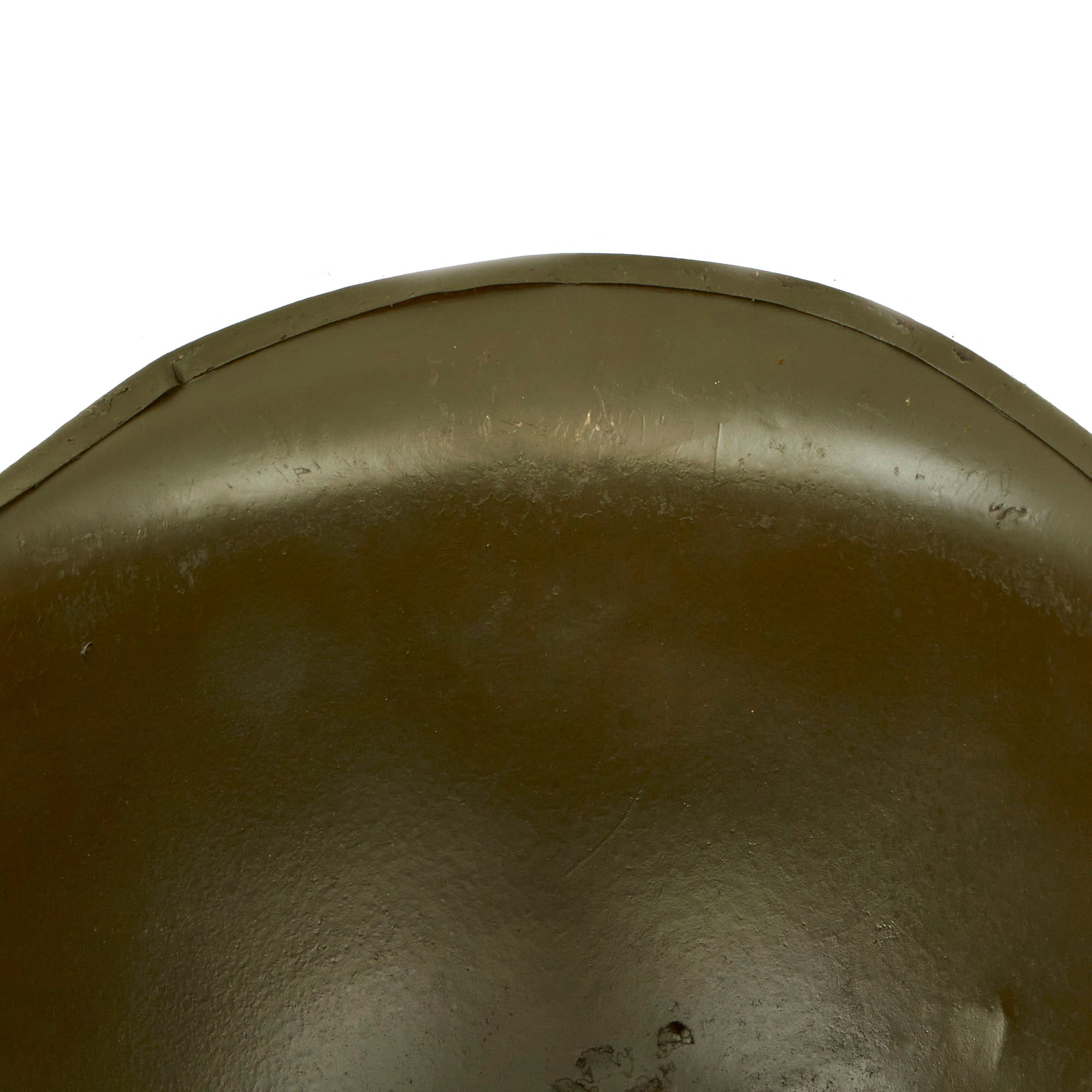 Original Cold War Danish M48 Clone U.S. M1 Helmet Shell - Repainted OD ...