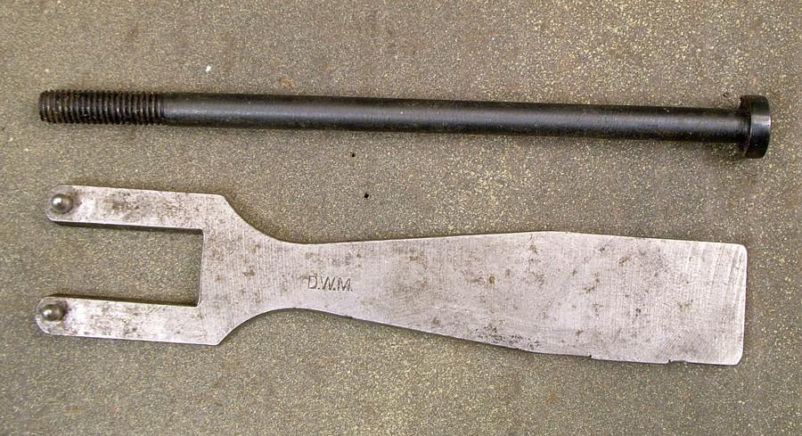 German MG 08 Maxim Cartridge Seating Gauge: Type 1 (Marked DWM) Original Items