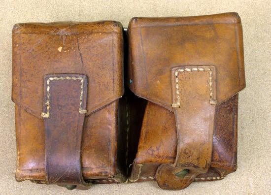 Mauser Rifle Double Ammo Pouches Set of 2 Original Items
