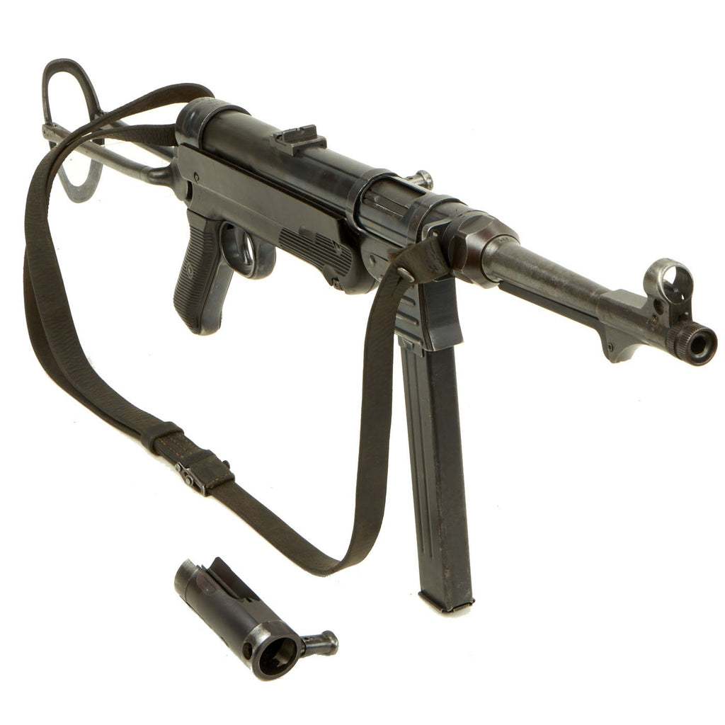 Original German WWII 1941 dated MP 40 Display Gun by Steyr with Live Barrel, Bolt & Magazine - Matching Serial 3137 a Original Items