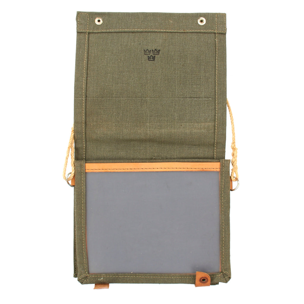 Original Swedish WWII Era Officer Map and Document Case - GRADE 2 Original Items
