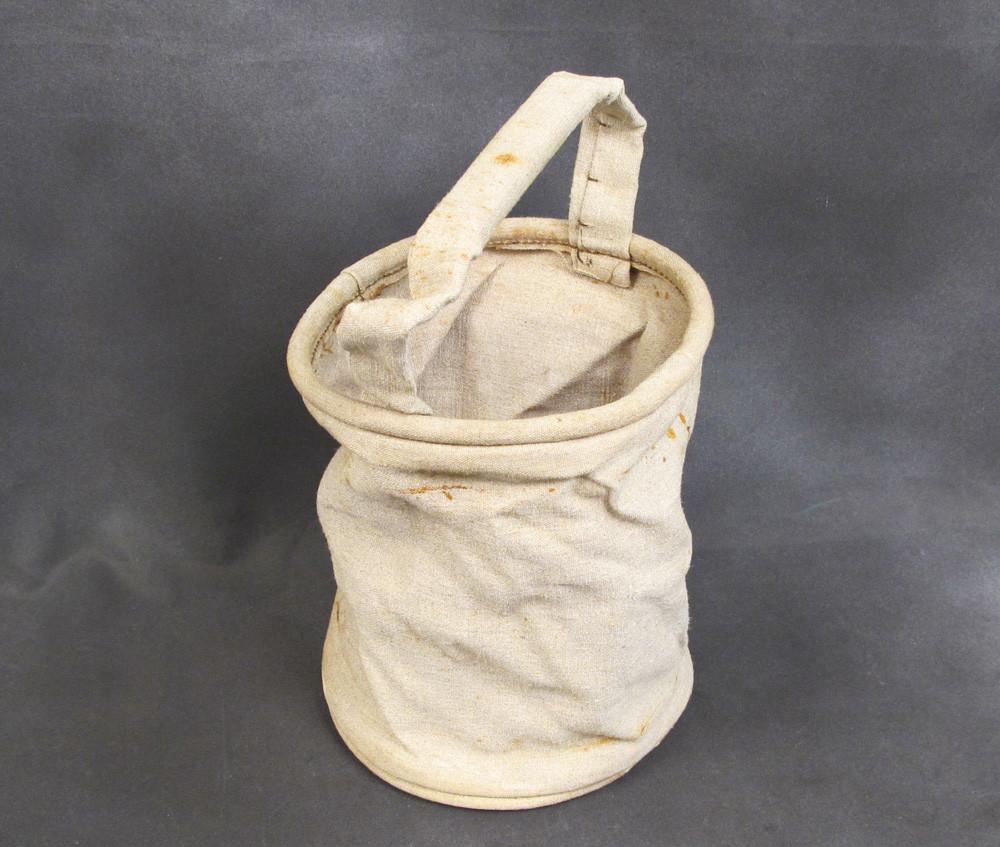 Original Military Issue Flax Cloth Utility Pail Original Items