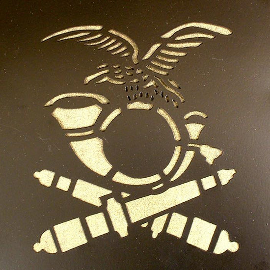 Paquete de 8 plantillas de 10 x 8 pulgadas American 50 Star Stencil serie  militar plantilla de EE. UU. Marine / Ejército/Fuerza Aérea/Azul Marino  para