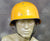 U.S. WWII Type Orange M1 Steel Helmet with Blue Division Tags Original Items