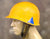 U.S. WWII Type Orange M1 Steel Helmet with Blue Division Tags Original Items