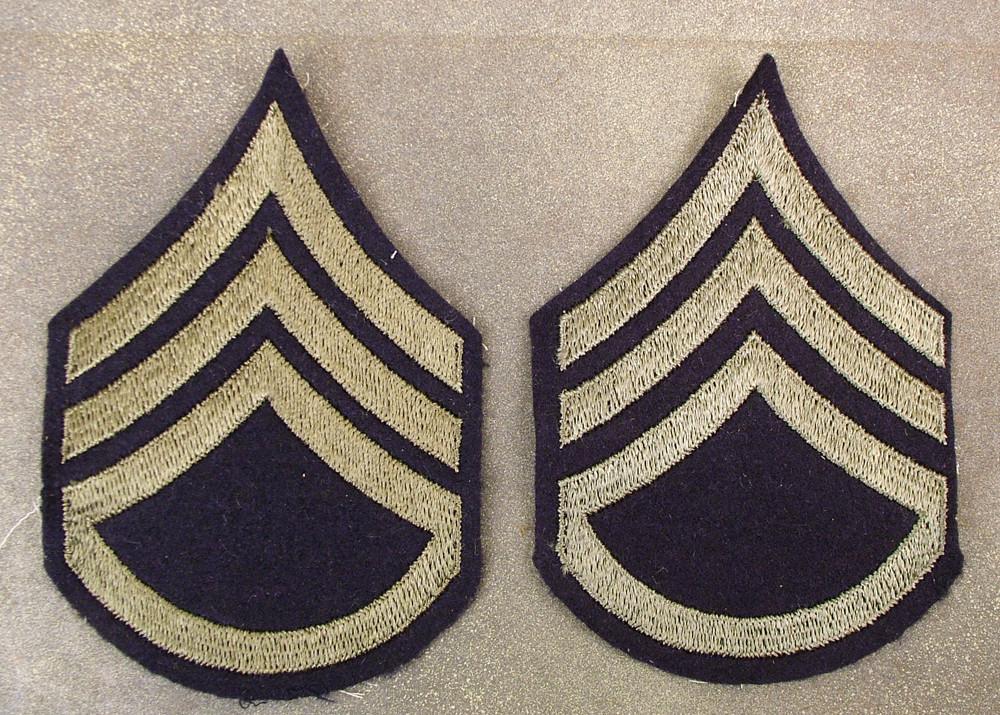 U.S. Original WW2 Sergeant Chevrons: Staff Sergeant (Pair) Original Items