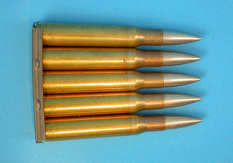 U.S. WWI Dummy .30 cal Cartridges in Clip Original Items