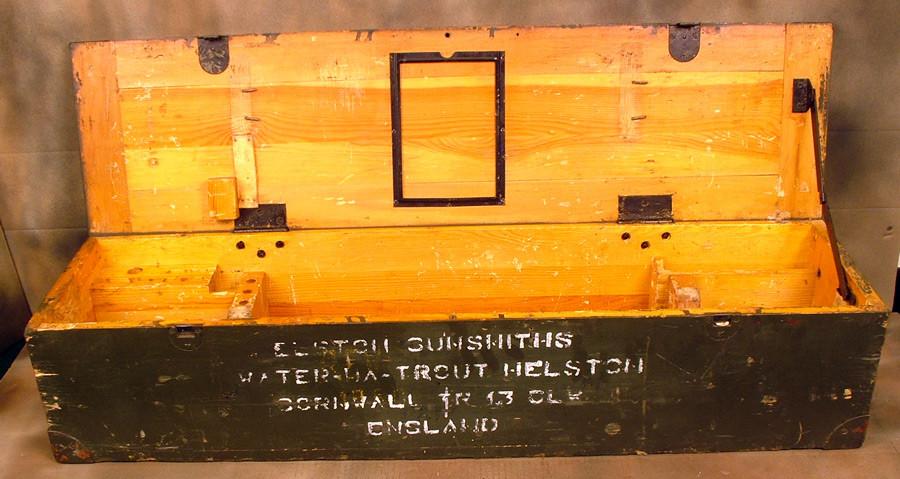German MG 15 Air-Cooled Wood Transit Chest: WWII (One Only) Original Items