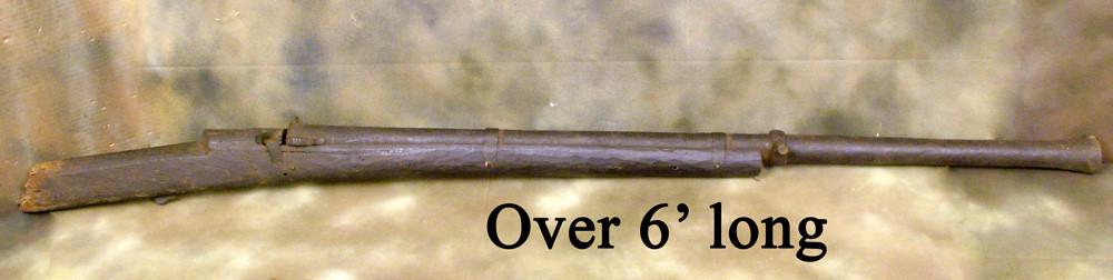 Ancient Matchlock Wall Gun: Circa 1600 (One Only) Original Items