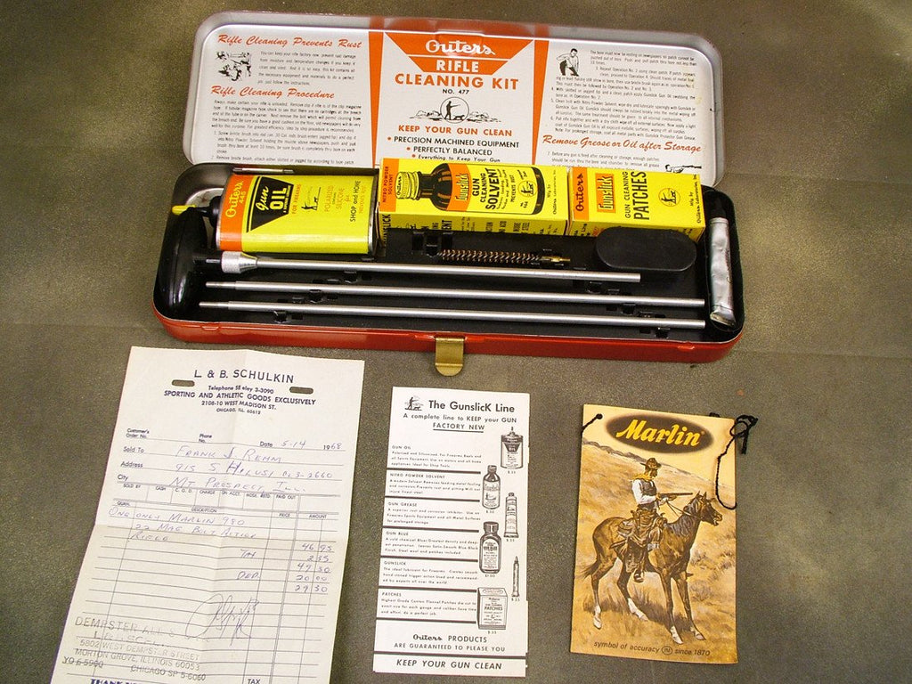U.S. 1960s .22 Cal Gunslick Rifle Kit: Like New (One Only) New Made Items