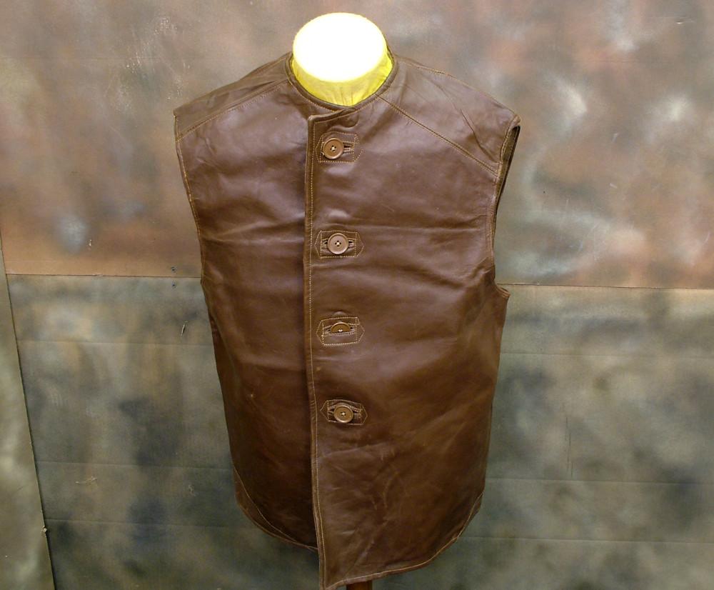 British WW2 Leather Jerkin: WW2 Dated- Unissued Original Items