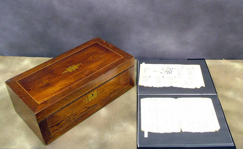 Rare Original Royal Navy Victorian Documents of the Boxer Rebellion, Writing Box and Research Report Original Items