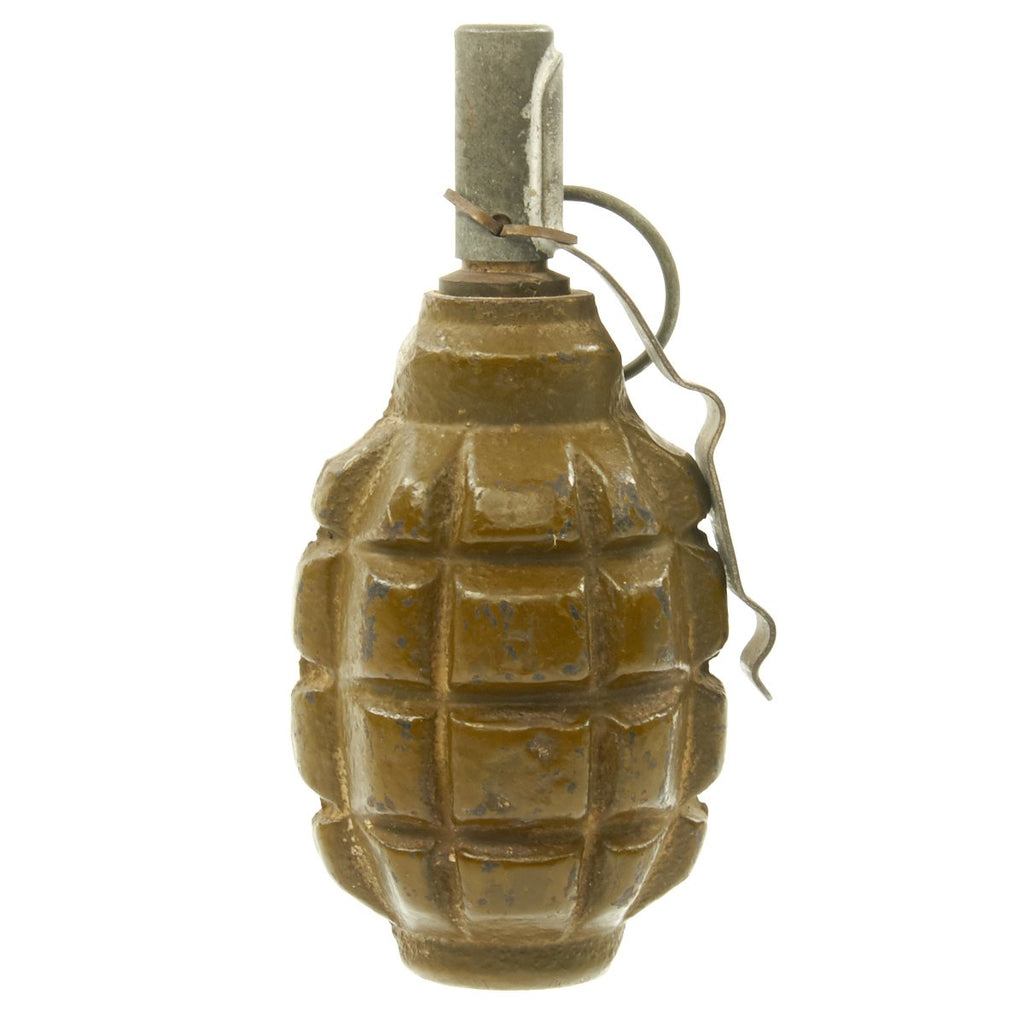 Original WWII Soviet Russian F1 Hand Fragmentation Grenade - Inert Original Items