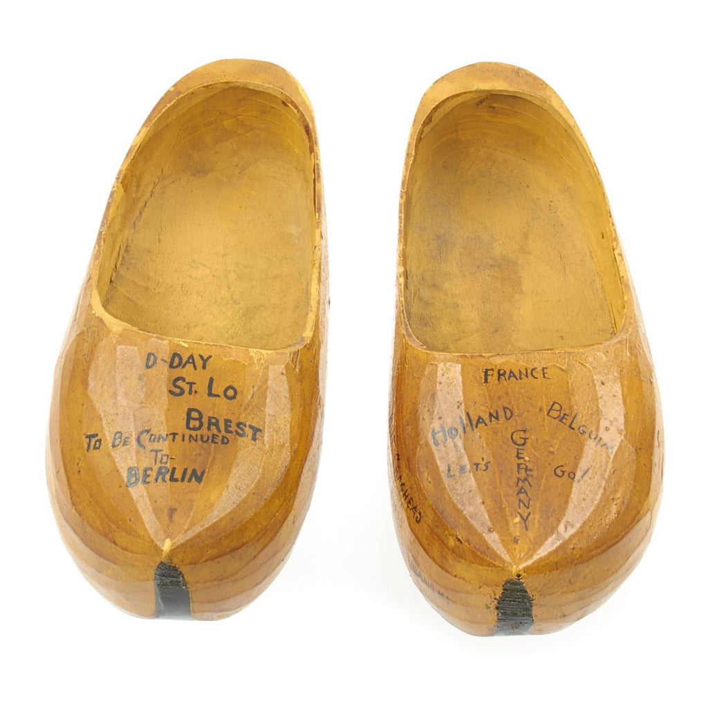 Original U.S. WWII 29th Infantry Division USGI Signed Dutch Wood Clogs ...