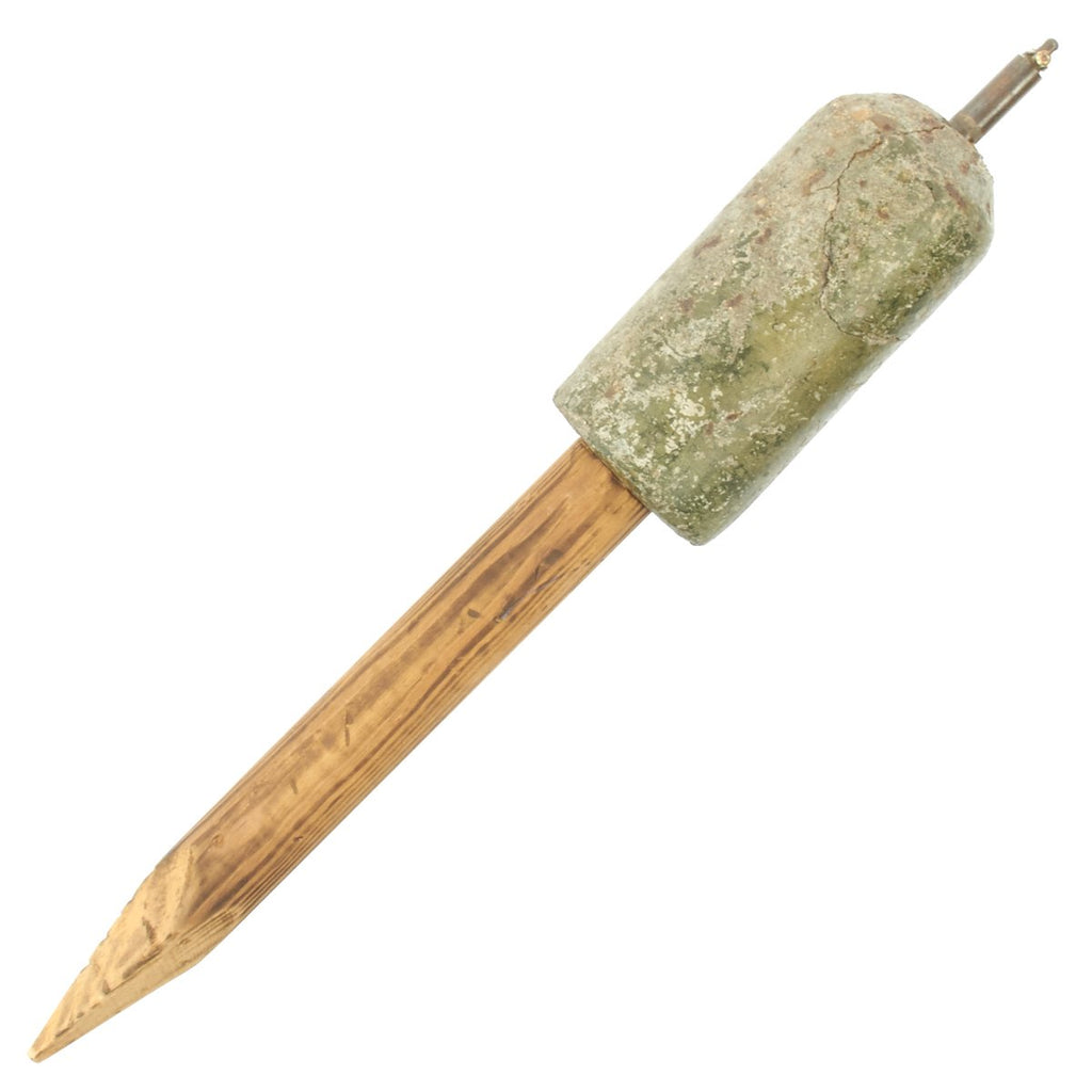 Original German WWII Stock-Mine 43 Anti-Personnel Concrete Stake Mine with Fuse - STO.MI.43 Original Items