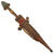Original Sudanese Mahdi Dervish Arm Dagger with Skull Crusher Pommel and Tooled Leather Scabbard - c.1880 Original Items