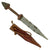 Original Set of Two Sudanese Mahdi Dervish Arm Daggers with Tooled Leather Scabbards - c. 1885 Original Items