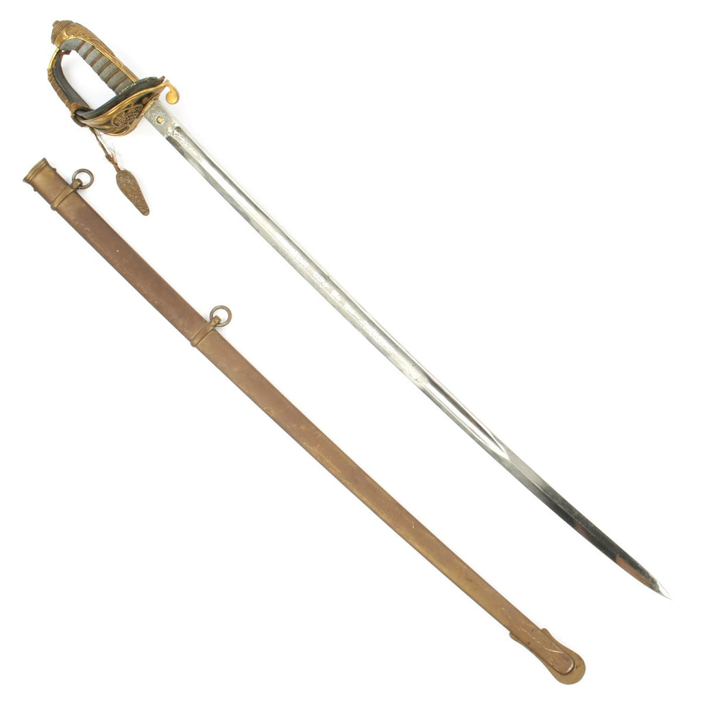 Original British Victorian Officer's Inscribed Presentation Sword with Sword Knot and Period Photograph - Circa 1865-75 Original Items