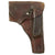 Original Axis WWII Set of 4 Officers Leather Holsters - 3 German and 1 Italian Original Items