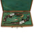 Original European Circa 1875 Remington Rolling Block Pistol Pair in Fitted Case with Accessories Original Items