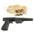 Original WWII U.S. Navy 10 Gauge Sedgley Mark 5 Signal Flare Pistol with 3 Flares in Bandolier  - dated 1943 Original Items