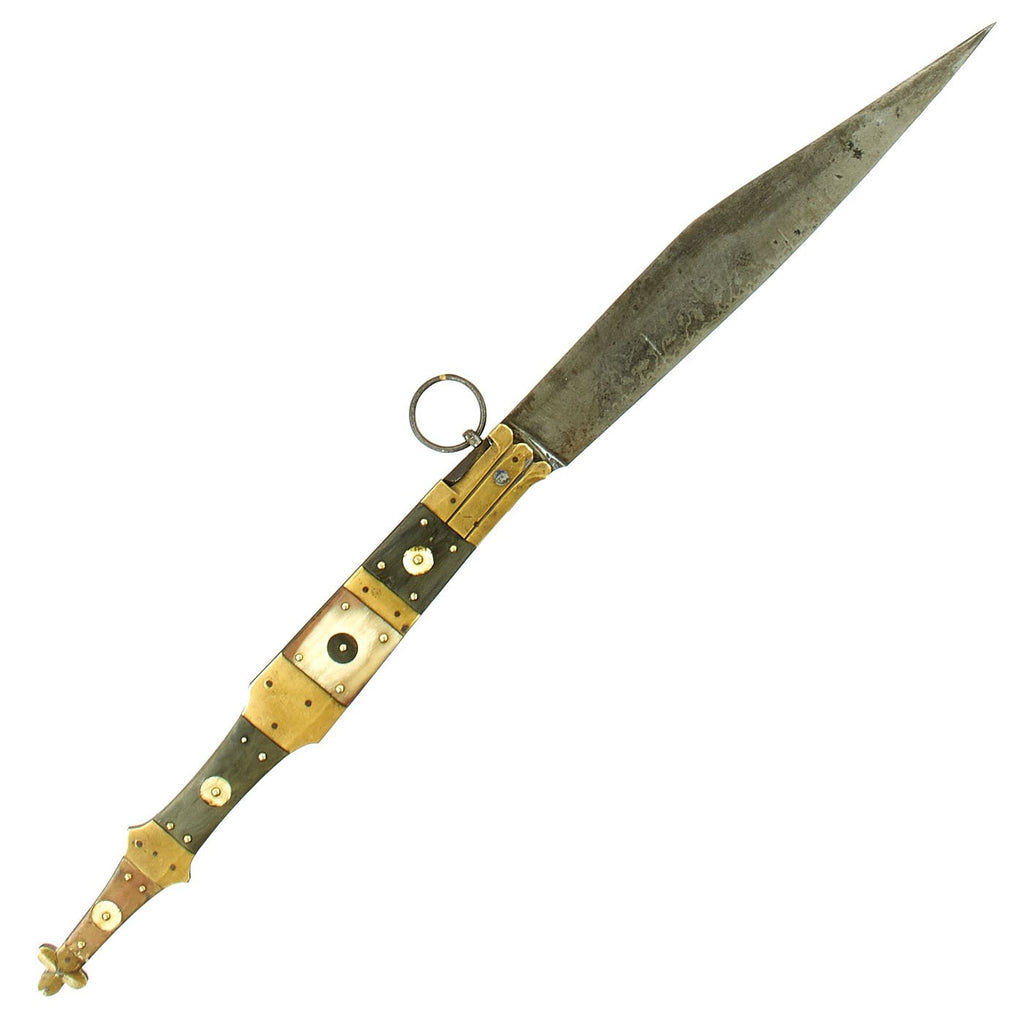 Original Mexican Massive Clasp Knife Marked to Bandit Felipe "El Mochaorejas" Neri 1884 - 1914 Original Items