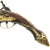 Original 18th Century Balkan Miquelet Lock Rat Tail Pistol with Leather Lock Protector - circa 1750 Original Items