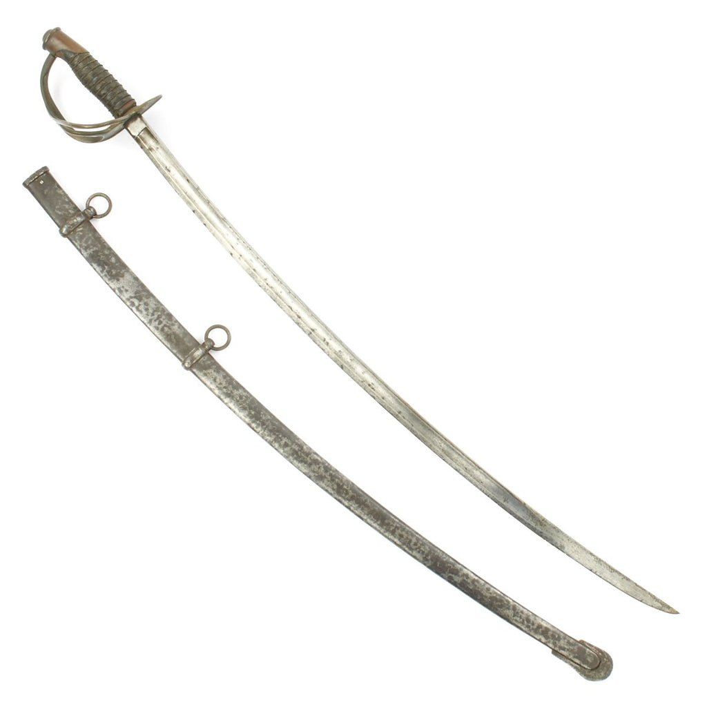 Original U.S Civil War Model 1860 Light Cavalry Saber with Steel Scabbard - dated 1861 Original Items