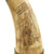 Original U.S. Naval Gunner's Priming Priming Powder Horn with Patriotic Scrimshaw Engraving c.1812 Original Items