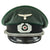 Original German WWII Gebirgsjäger Mountain Troop Officer Visor Cap by Extra Klasse Original Items