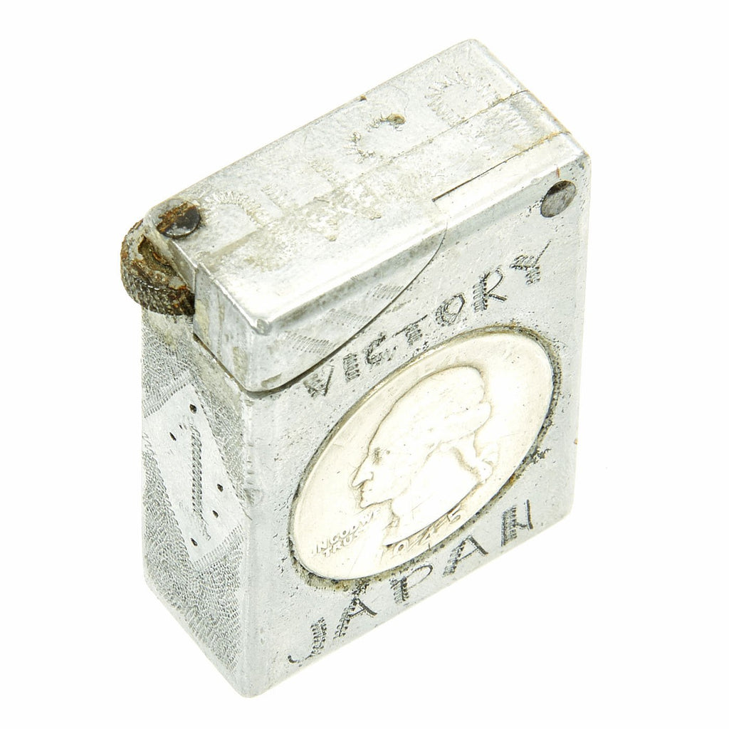 Original U.S. 7th Marine Regiment 1st Marine Division Engraved Cigarette Lighter Original Items