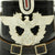 Original German WWII Named Metropolitan Police Shako in Black by BEROLINA Original Items