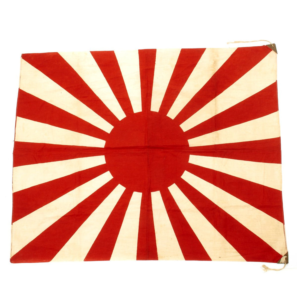 Original Japanese WWII Rising Sun Army War Cloth Flag (41" x 32") Original Items