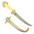 Original WWI Arabian Silver-clad Jambiya Dagger with Scabbard and Bone Handle marked AQABA 1917 Original Items