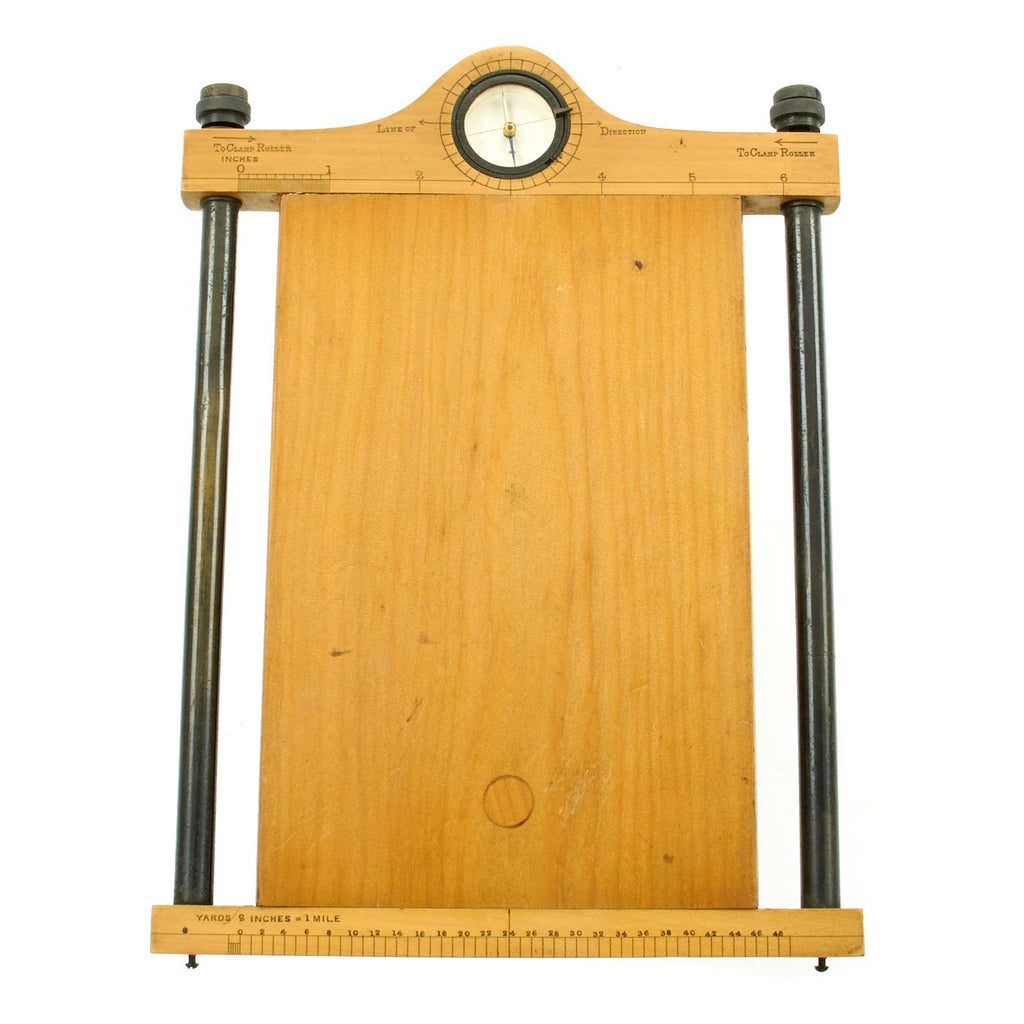 Original British WWI R.F.C. Sketch Board with Compass and Inlaid Protractor by Aston & Mander - dated 1910 Original Items