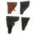 Original German WWI/WWII Set of Four Officer's Leather Holsters - P08 Luger and three 7.65mm Original Items