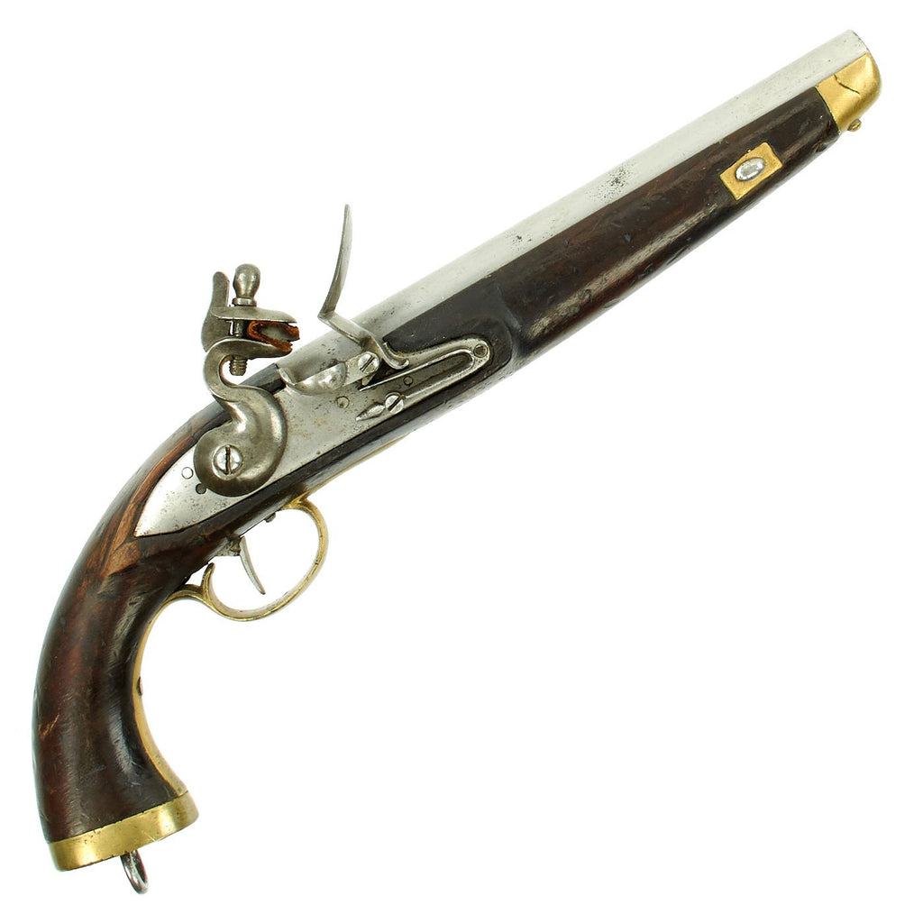Original European Continental Flintlock Naval Pistol circa 1810 - 1820 Original Items