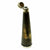 Original British Victorian Officer's Glass Bottom Horn Spirit Flask with Silver Plated Fittings Original Items