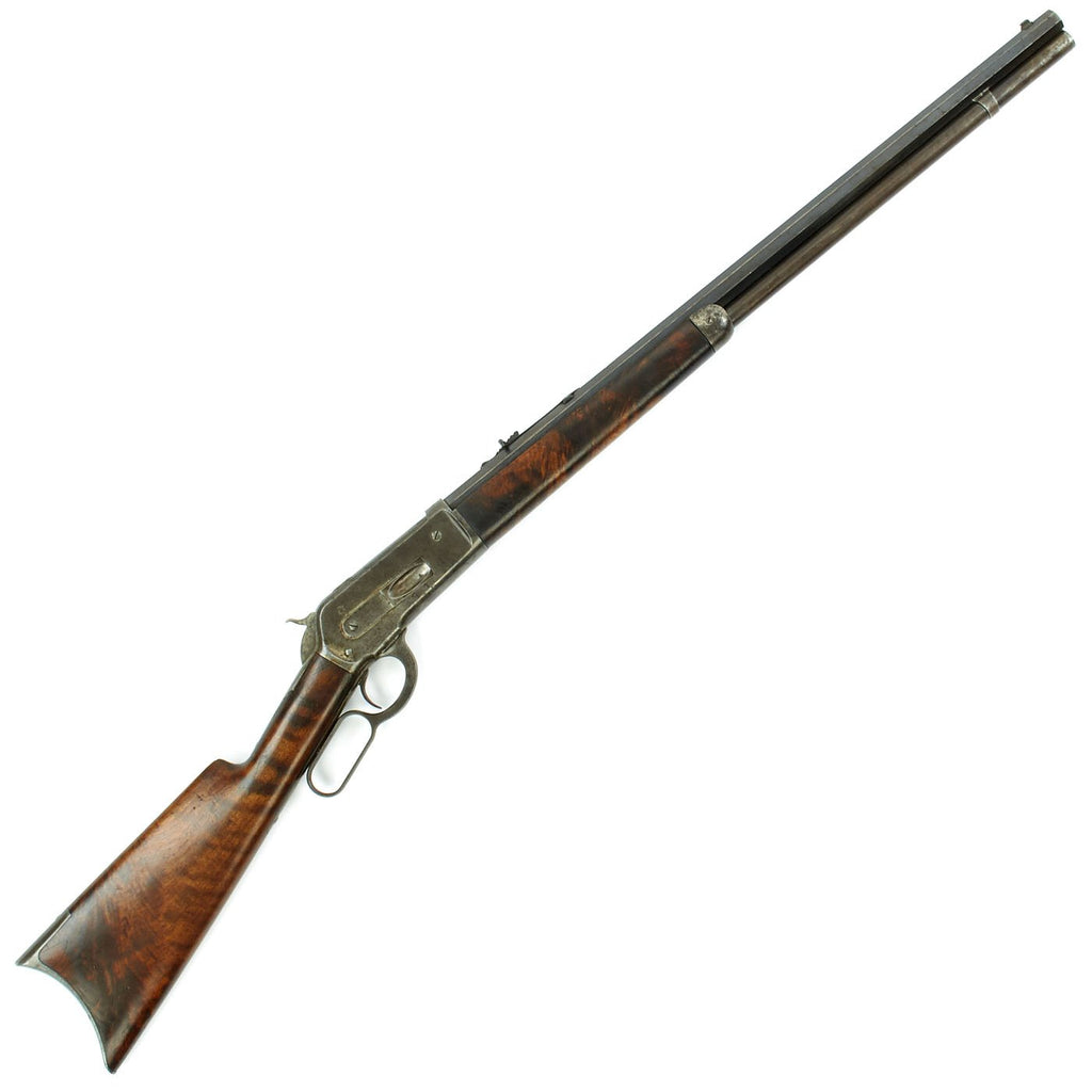 Original U.S. Winchester Model 1886 .40-65 Octagonal Barrel Rifle with Fancy Wood and Factory Letter - made in 1887 Original Items