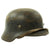 Original German WWII M40 Single Decal Luftwaffe Helmet with Size 57 Liner and Chinstrap - ET64 Original Items