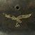 Original German WWII M40 Single Decal Luftwaffe Helmet with Size 57 Liner and Chinstrap - ET64 Original Items