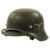 Original German WWII M40 Single Decal Luftwaffe Helmet with Size 57 Liner and Chinstrap - ET64 Original Items