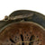 Original German WWII M40 Single Decal Luftwaffe Helmet with Size 57 Liner and Chinstrap - ET64 Original Items