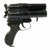 Original Japanese WWII Imperial Navy Three Barrel Flare Signal Pistol with Leather Holster Original Items
