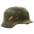 Original German WWII Luftwaffe M35 Double Decal Helmet with Size 58 Liner - marked Q66 Original Items