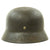 Original German WWII Luftwaffe M35 Double Decal Helmet with Size 58 Liner - marked Q66 Original Items