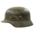 Original German WWII Luftwaffe M35 Double Decal Helmet with Size 58 Liner - marked Q66 Original Items