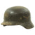 Original German WWII Luftwaffe M35 Double Decal Helmet with Size 58 Liner - marked Q66 Original Items