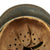 Original German WWII Luftwaffe M35 Double Decal Helmet with Size 58 Liner - marked Q66 Original Items